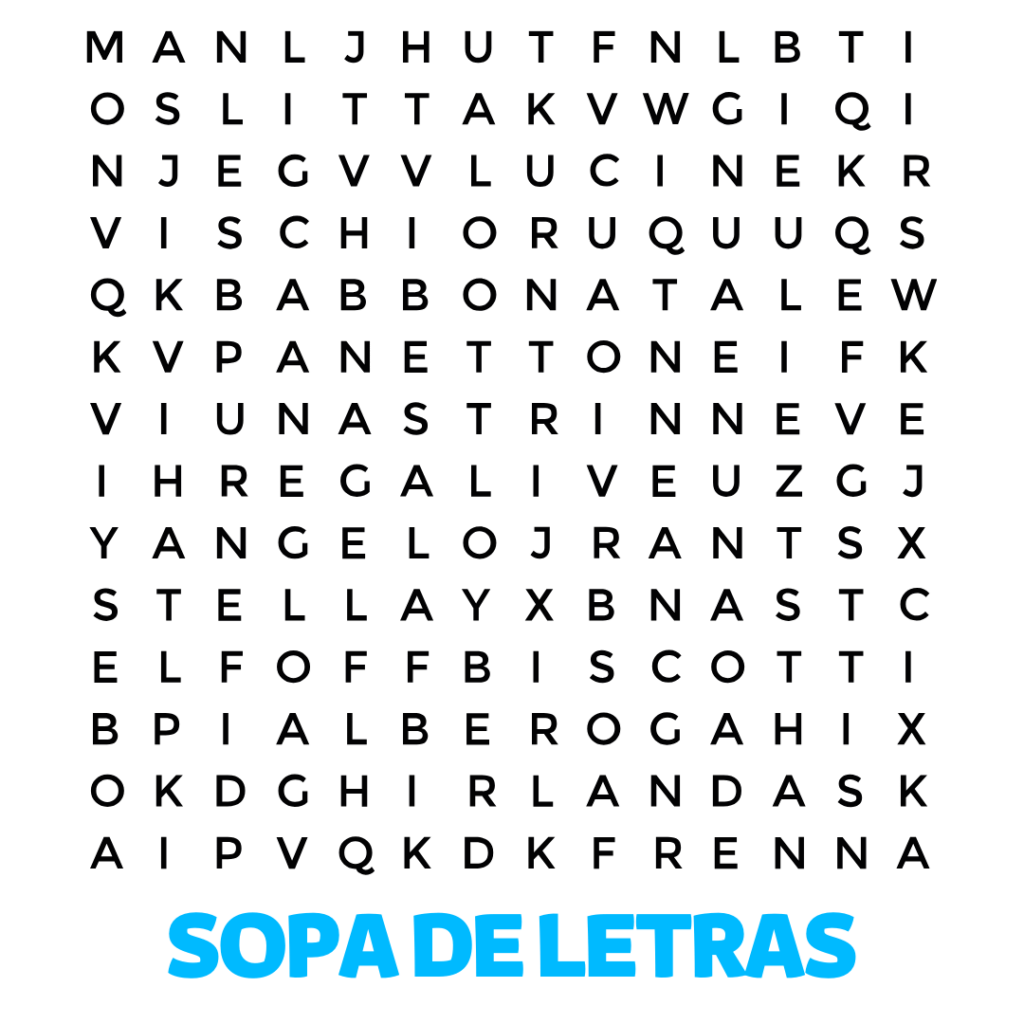 SOPA DE LETRAS - PERIÓDICO D'UNA